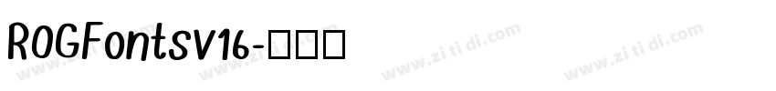 ROGFontsv16字体转换