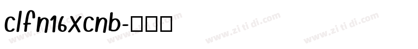 clfn16xcnb字体转换