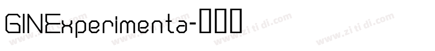 GINExperimenta字体转换