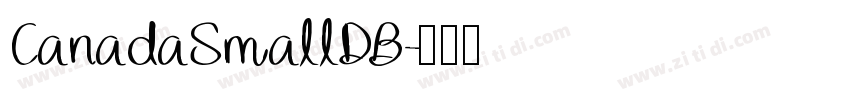 CanadaSmallDB字体转换