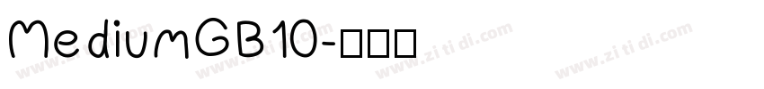 MediumGB10字体转换