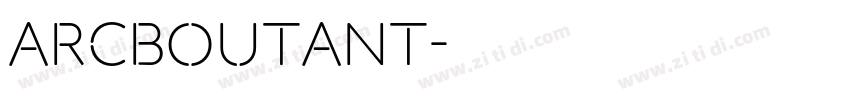 ArcBoutant字体转换