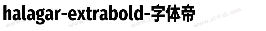 halagar-extrabold字体转换
