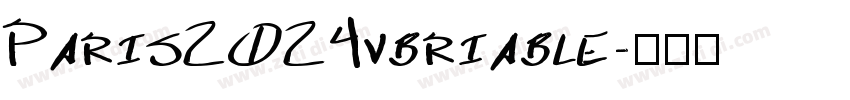 Paris2024vbriable字体转换