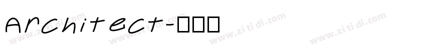 Architect字体转换