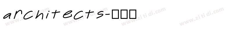 architects字体转换