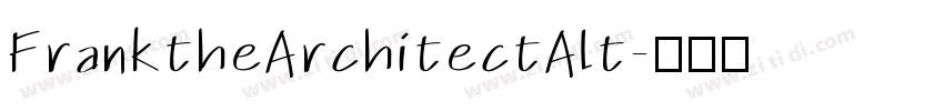FranktheArchitectAlt字体转换