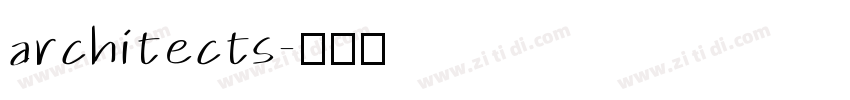 architects字体转换