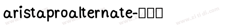 aristaproalternate字体转换