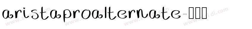 aristaproalternate字体转换