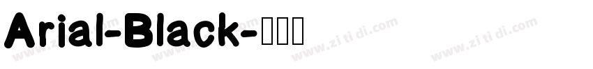 Arial-Black字体转换