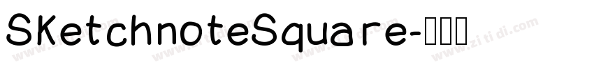 SketchnoteSquare字体转换