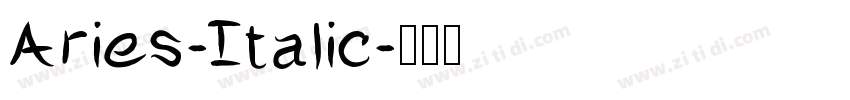 Aries-Italic字体转换