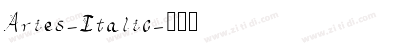 Aries-Italic字体转换