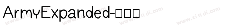 ArmyExpanded字体转换