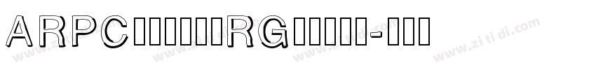 ARPCrystalRGothic字体转换