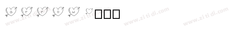 arrow字体转换