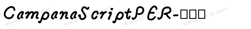 CampanaScriptPER字体转换