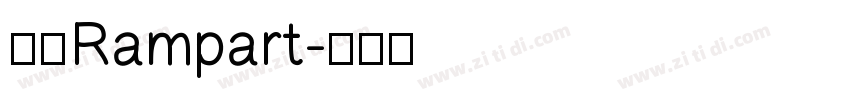 壁垒Rampart字体转换