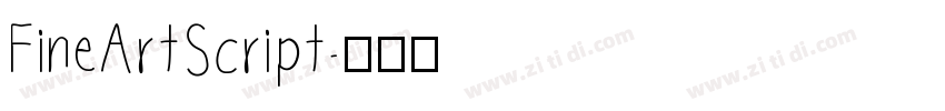 FineArtScript字体转换