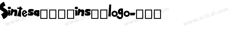 Sintesa时尚连笔ins风格logo字体转换
