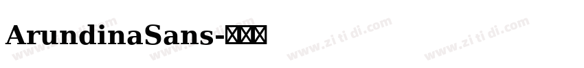 ArundinaSans字体转换
