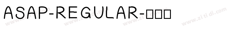 ASAP-REGULAR字体转换
