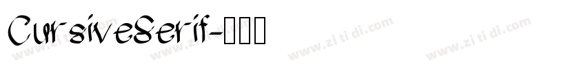 CursiveSerif字体转换