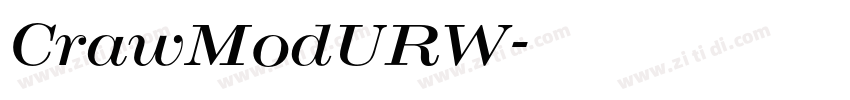 CrawModURW字体转换