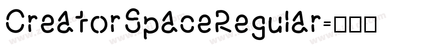 CreatorSpaceRegular字体转换