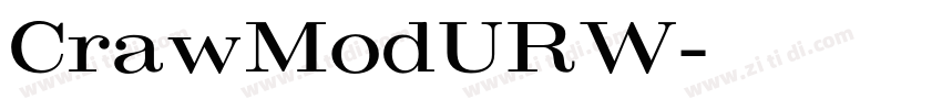 CrawModURW字体转换