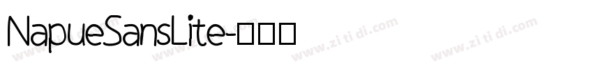 NapueSansLite字体转换