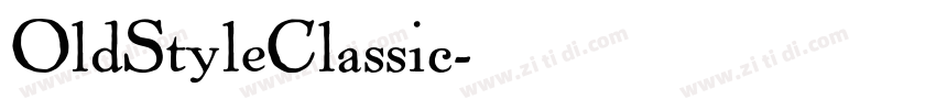 OldStyleClassic字体转换