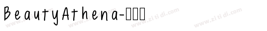 BeautyAthena字体转换