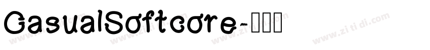 CasualSoftcore字体转换