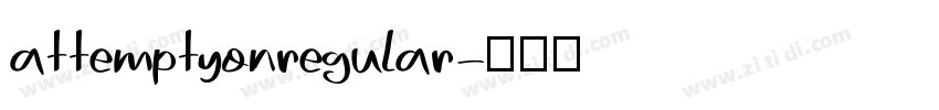 attemptyonregular字体转换