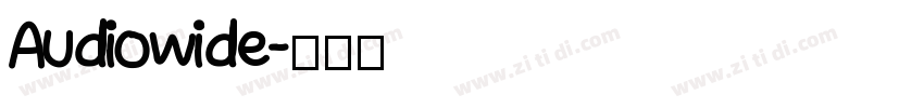 Audiowide字体转换