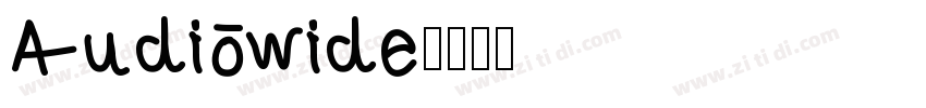 Audiowide字体转换