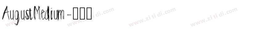 AugustMedium字体转换