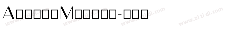 AugustMedium字体转换