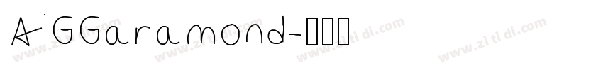 AGGaramond字体转换