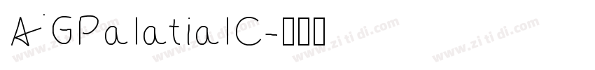 AGPalatialC字体转换