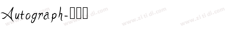 Autograph字体转换