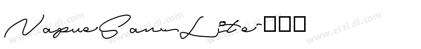 NapueSansLite字体转换
