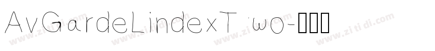 AvGardeLindexTwo字体转换