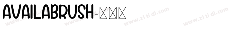 Availabrush字体转换