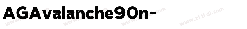AGAvalanche90n字体转换