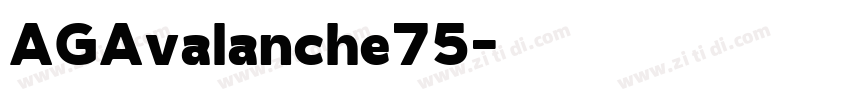 AGAvalanche75字体转换