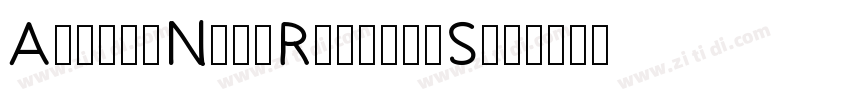 AvenirNextRoundedStd字体转换