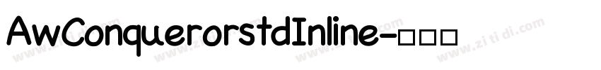 AwConquerorstdInline字体转换